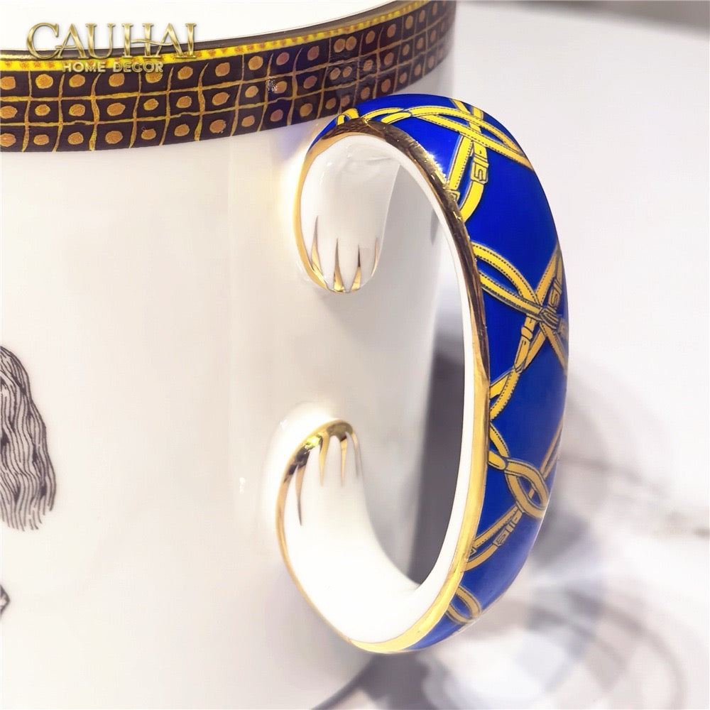 Maison Couture - Set Bình Trà La Selle Royale Tea Set Orange Harnais 9pcs. - CẬU HAI HOME DECOR