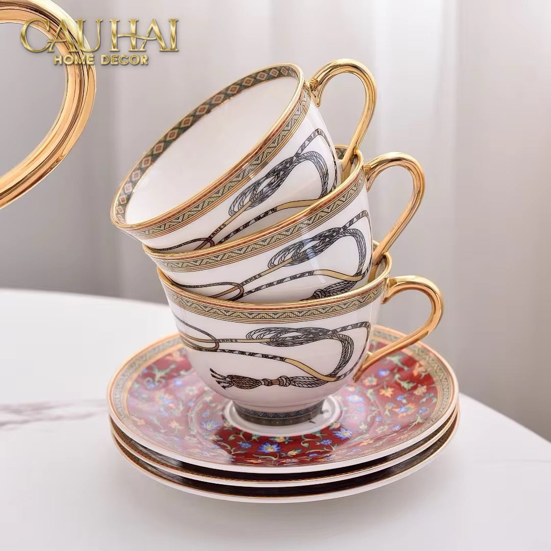 Maison Couture - Set Bình Trà Legacy Équestre Héritage Harnais · Théière Ronde 15Pcs - CẬU HAI HOME DECOR
