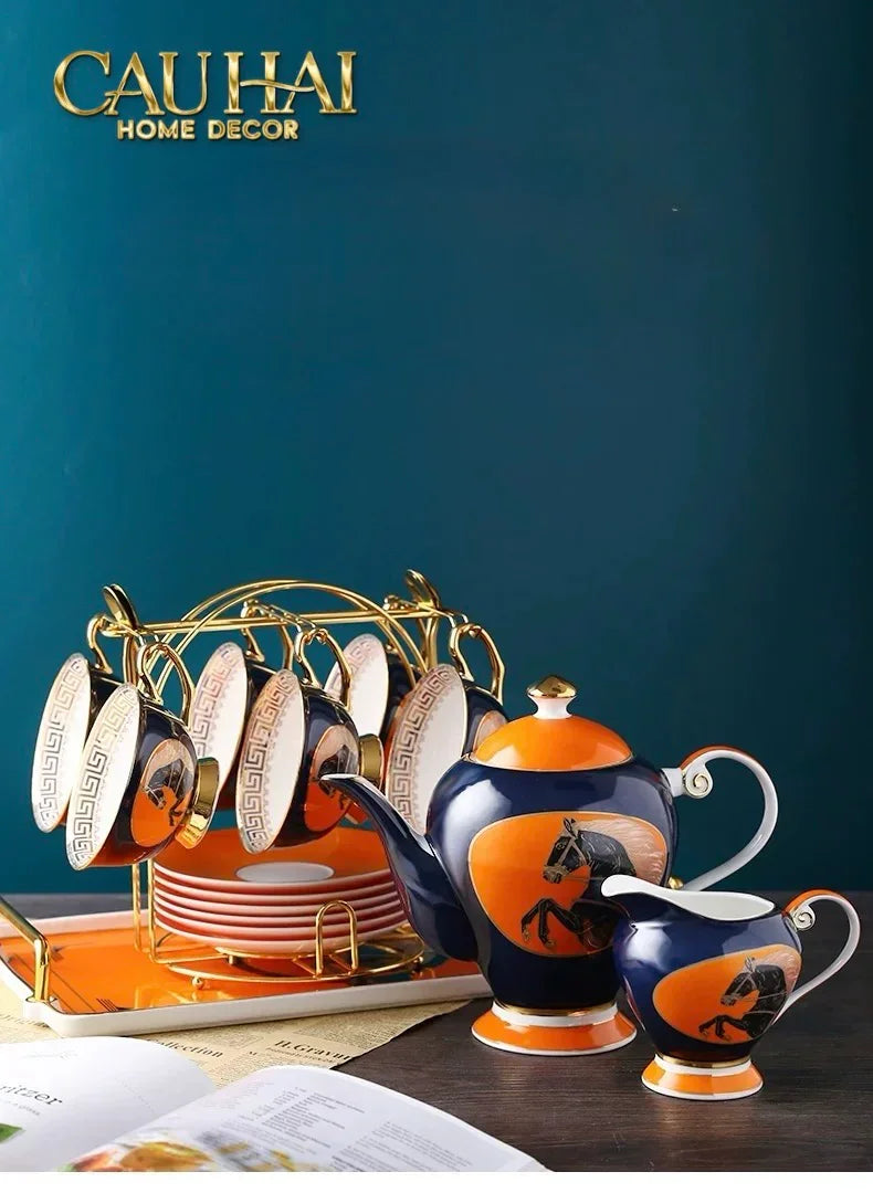 Maison Couture - Set Bình Trà Regal Legendary Impérial Noble Équestre Tea Set 15pcs-CẬU HAI HOME DECOR