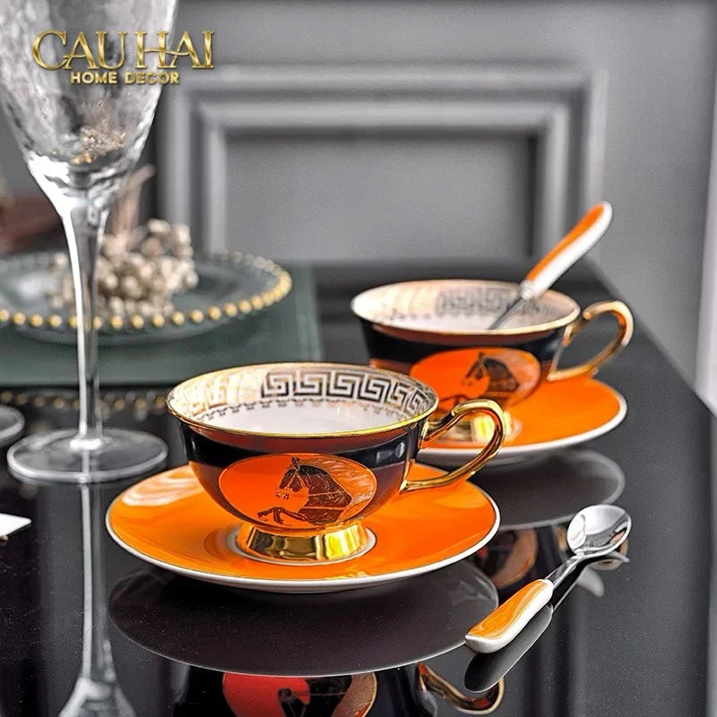 Maison Couture - Set Bình Trà Regal Legendary Impérial Noble Équestre Tea Set 15pcs-BỘ BÌNH TRÀ-CẬU HAI HOME DECOR