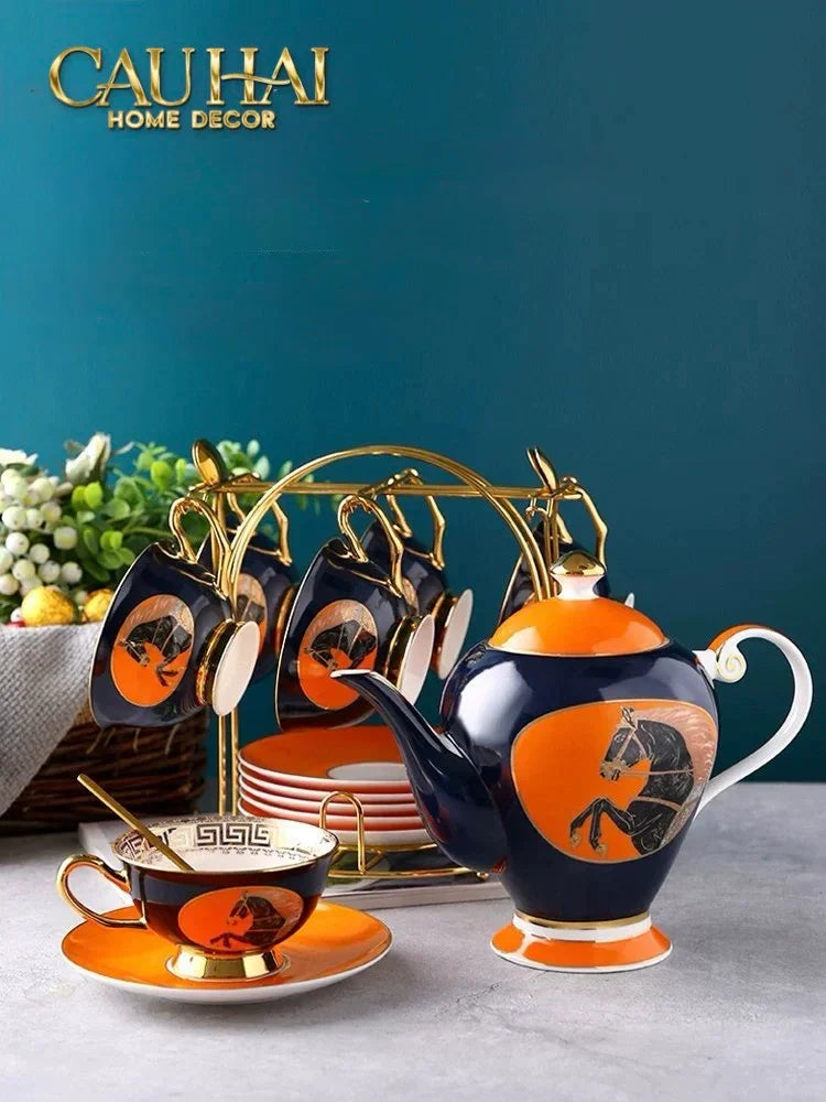 Maison Couture - Set Bình Trà Regal Legendary Impérial Noble Équestre Tea Set 15pcs-CẬU HAI HOME DECOR