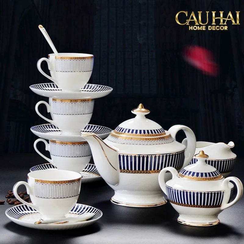 Maison Couture - Set Bình Trà Royal Dynasty 21 Pcs Ss25-CẬU HAI HOME DECOR