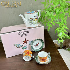 Maison Couture - Set Bình Trà. Ginori Labirito Verde Héritage Tea Set 5 Pcs Giftbox-CẬU HAI HOME DECOR
