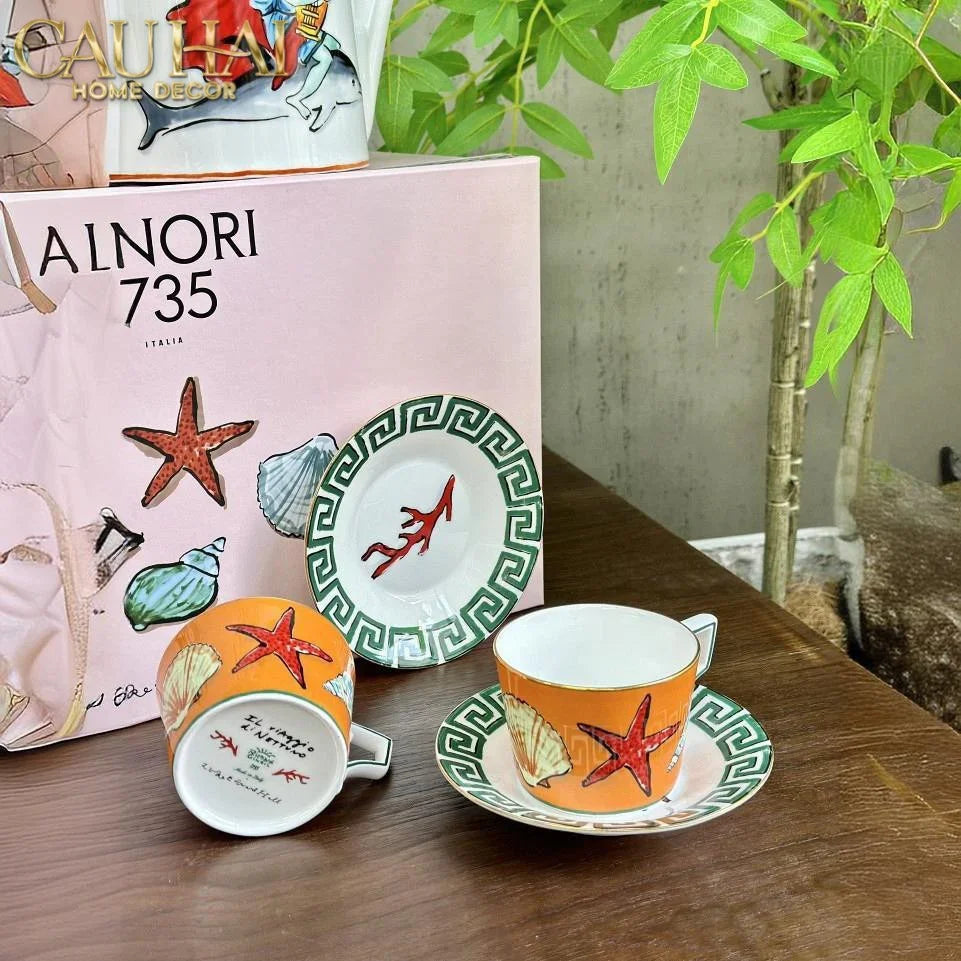 Maison Couture - Set Bình Trà. Ginori Labirito Verde Héritage Tea Set 5 Pcs Giftbox-CẬU HAI HOME DECOR