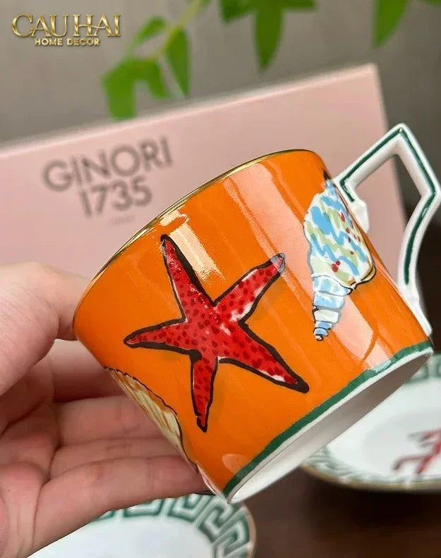 Maison Couture - Set Bình Trà. Ginori Labirito Verde Héritage Tea Set 5 Pcs Giftbox-CẬU HAI HOME DECOR