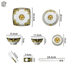 Maison Couture - Set Chén Dĩa 1 Người - Palais De Medusa V Class Dinner Set 8Pcs-CẬU HAI HOME DECOR