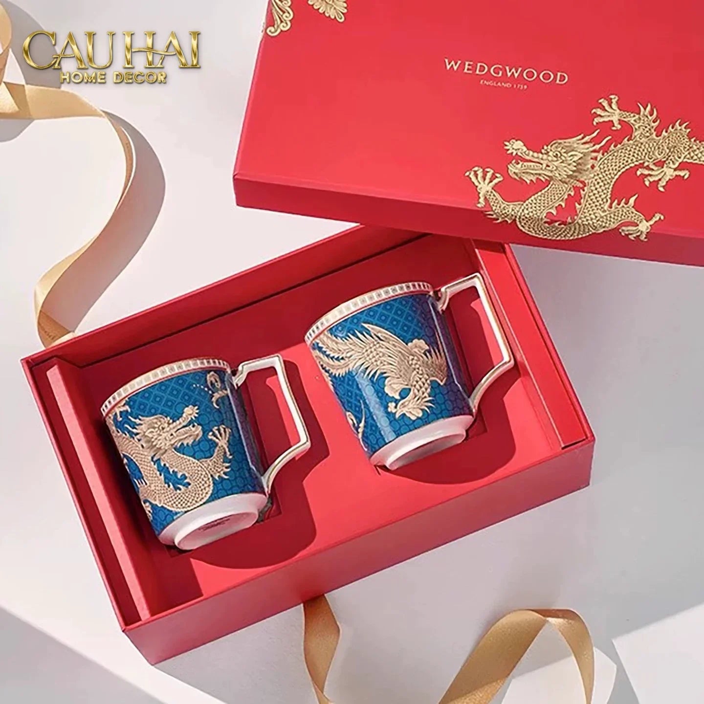 Maison Couture - Set Chén Dĩa Bàn Ăn Long Phụng Eternal Ascendant Tableware Collection-CẬU HAI HOME DECOR