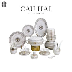 Maison Couture - Set Chén Dĩa Greek Key Meander V Class D'Ivoire Roman 60 Pcs-CẬU HAI HOME DECOR