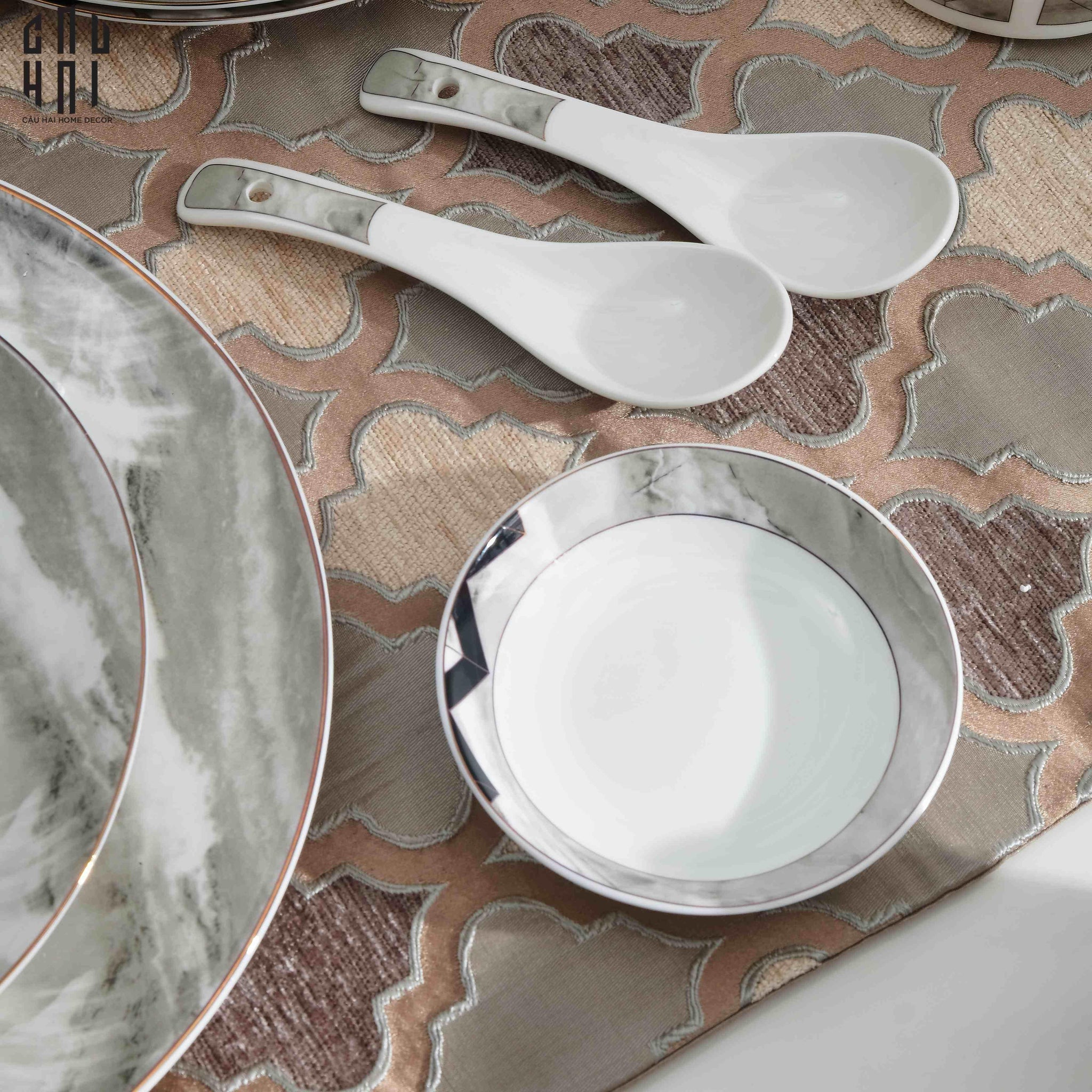 Maison Couture - Set Chén Dĩa Kingston Refined Manner Allure 60Pcs - CẬU HAI HOME DECOR