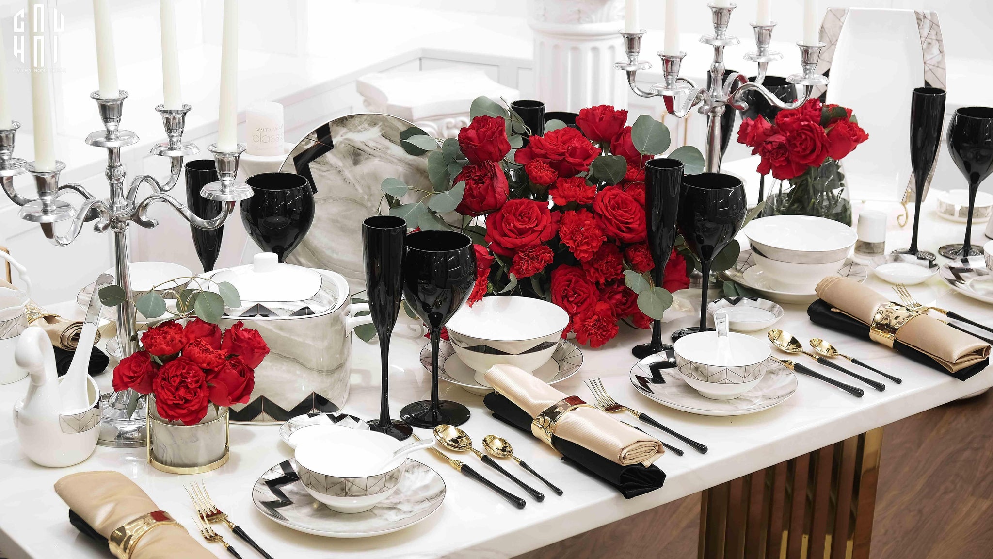 Maison Couture - Set Chén Dĩa Kingston Refined Manner Allure 60Pcs - CẬU HAI HOME DECOR