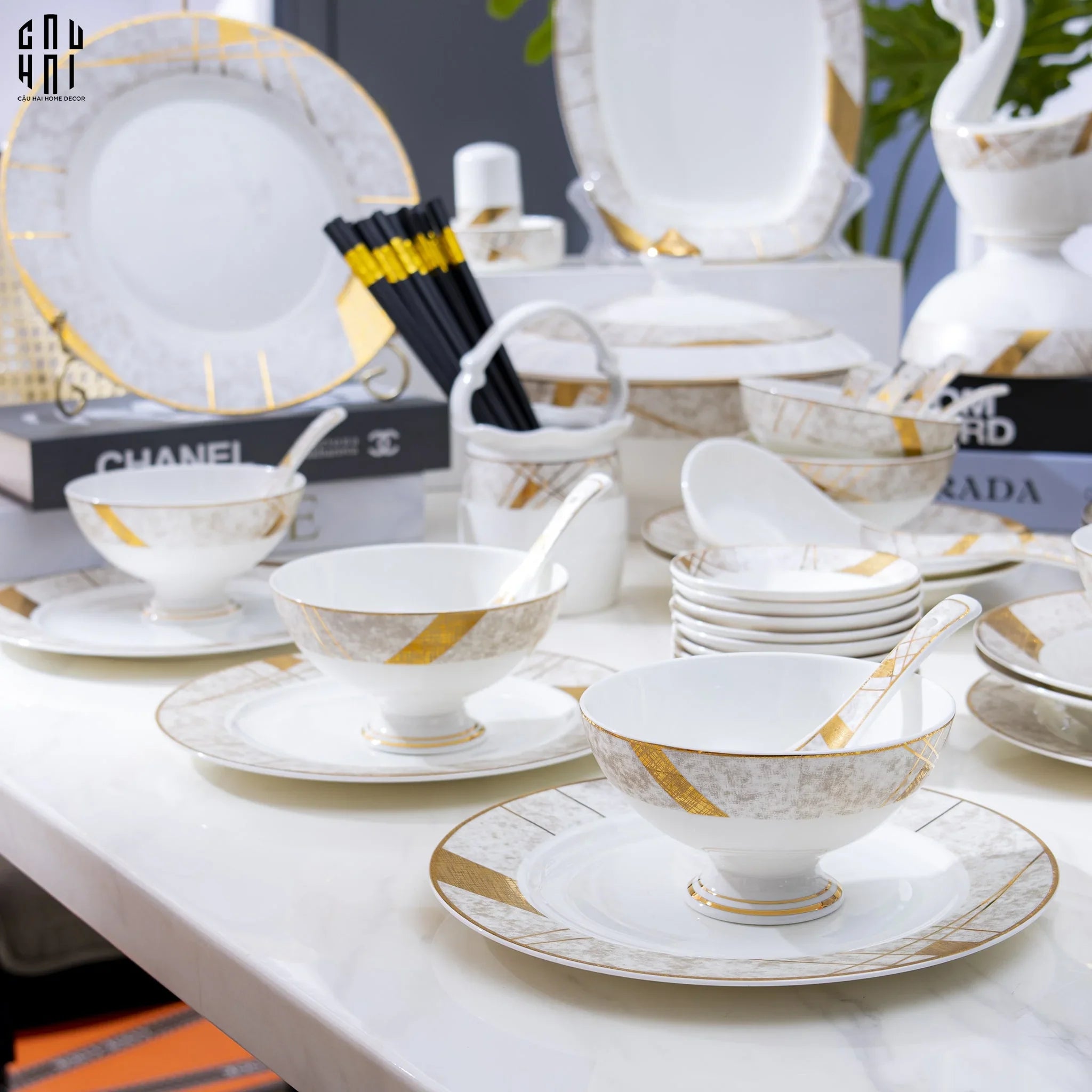 Maison Couture - Set Chén Dĩa L'Éclat Royal 60Pcs - CẬU HAI HOME DECOR