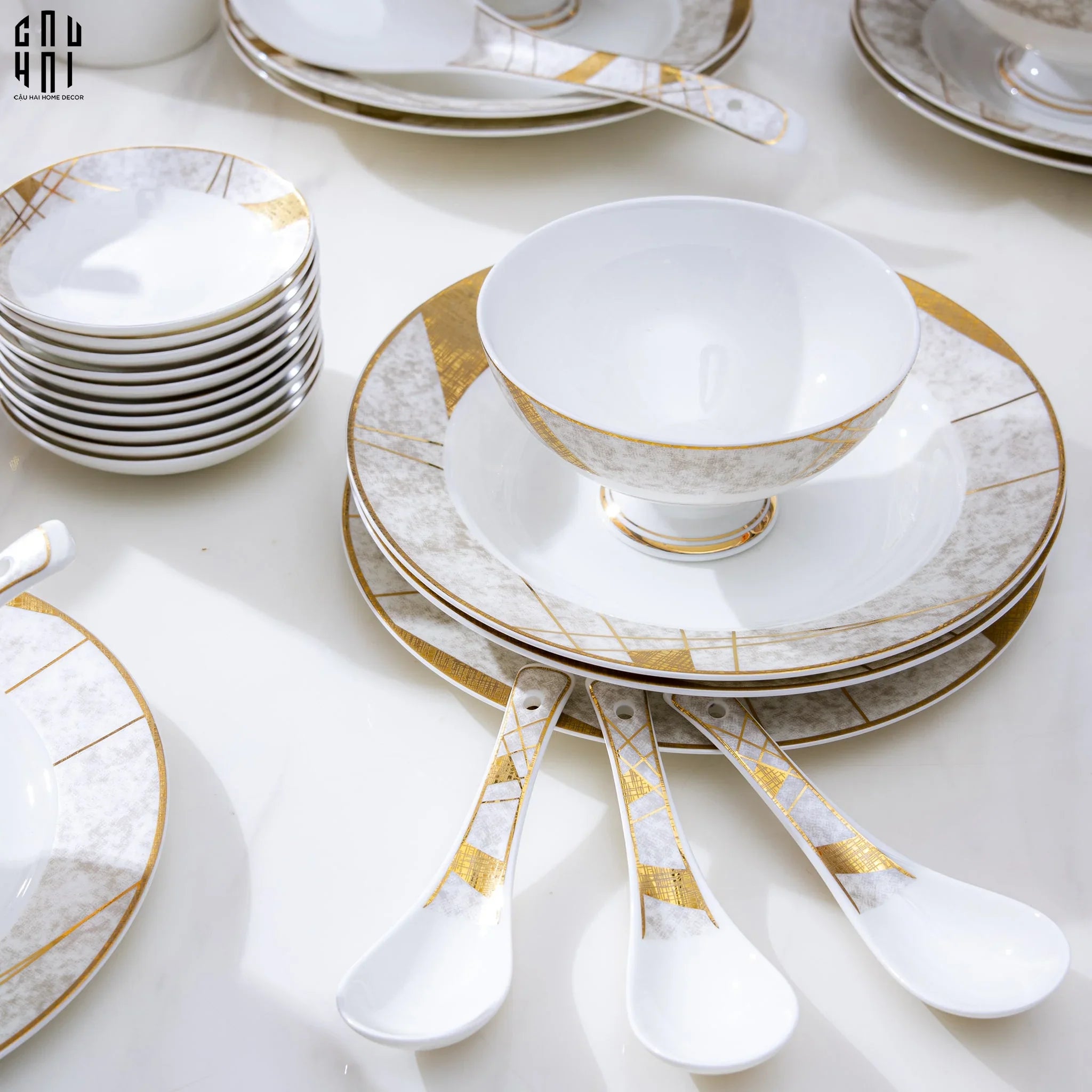 Maison Couture - Set Chén Dĩa L'Éclat Royal 60Pcs - CẬU HAI HOME DECOR