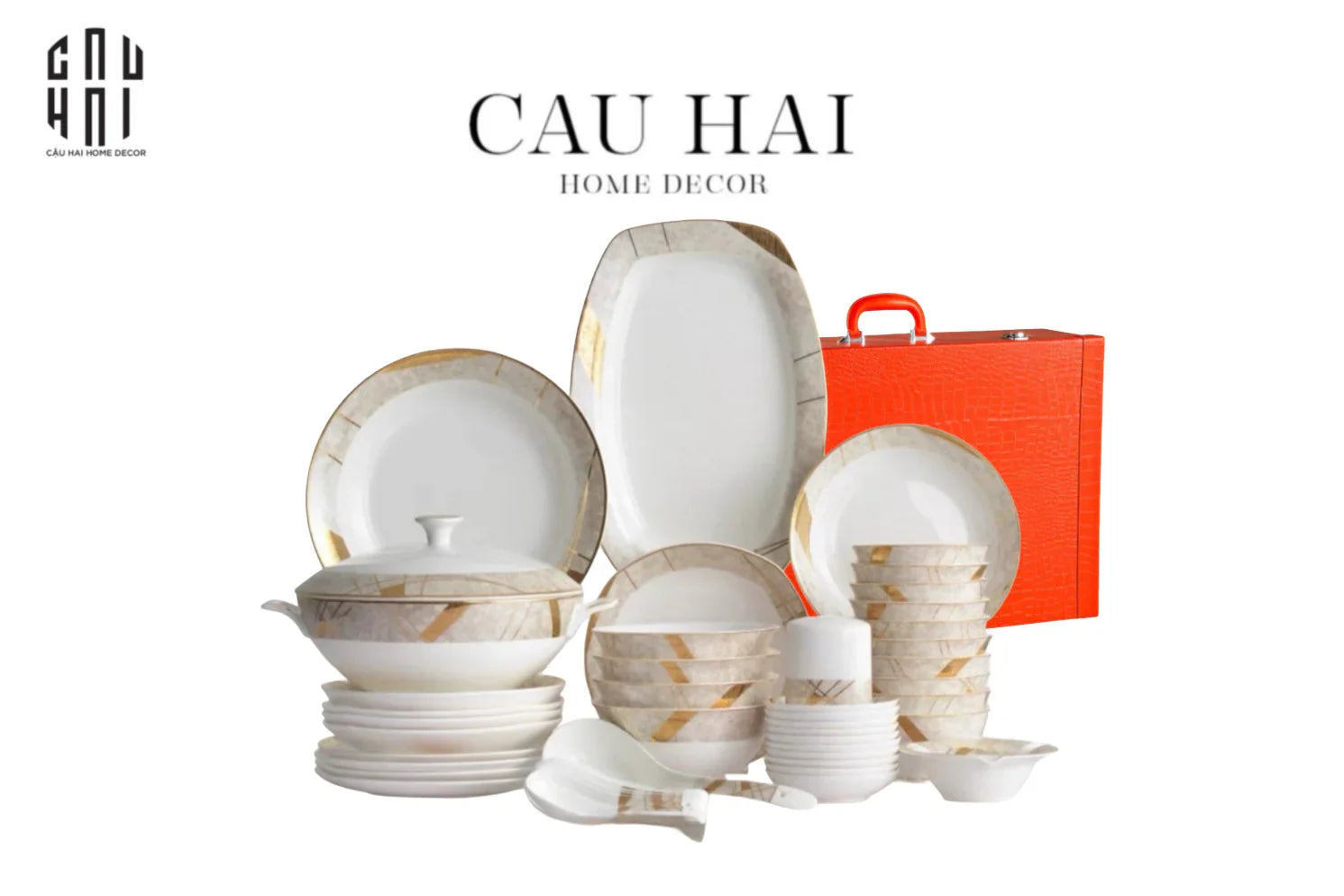 Maison Couture - Set Chén Dĩa L'Éclat Royal 60Pcs - CẬU HAI HOME DECOR