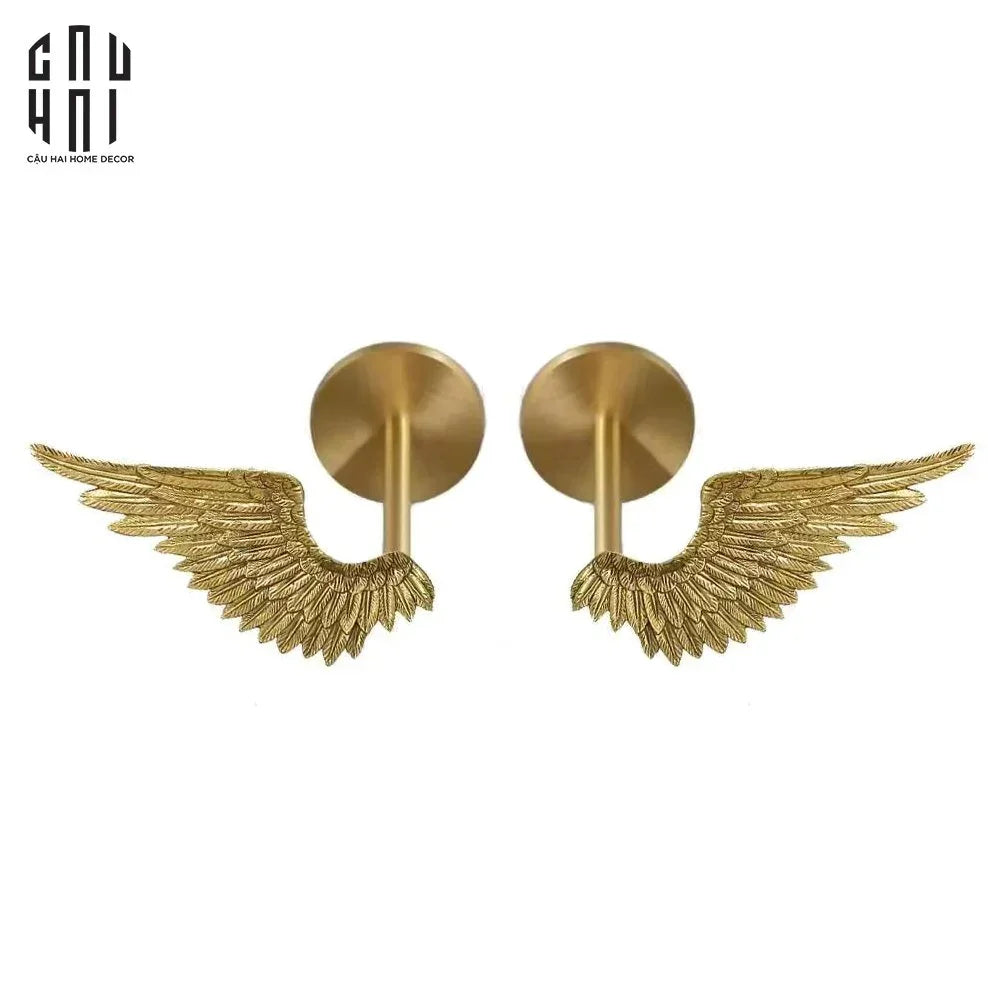 Maison Couture - Set Cột Màn Đồng Brasson Angel Wings Brass Curtain Holdbacks-RÈM & MÀN CHE-CẬU HAI HOME DECOR