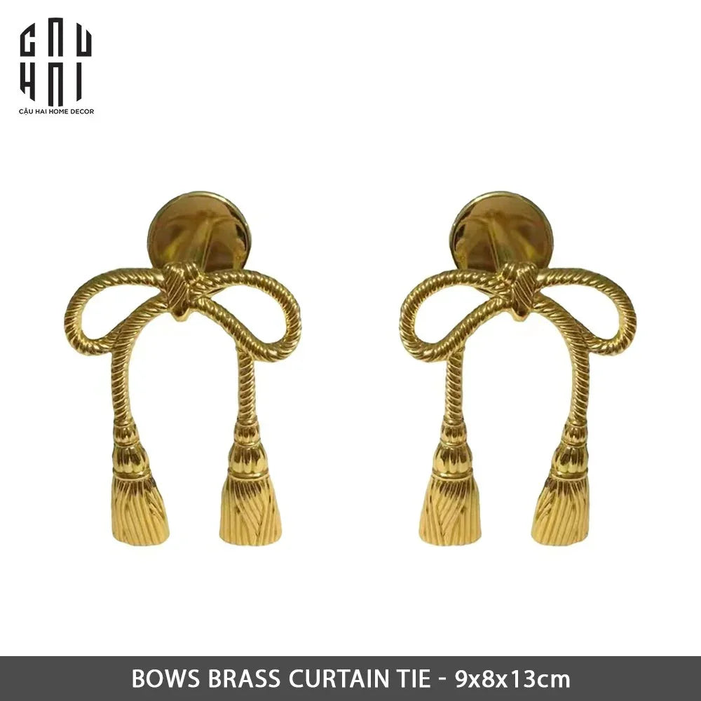 Maison Couture - Set Cột Màn Đồng Brasson Royal Bows Curtain Tieback 2Pcs-CẬU HAI HOME DECOR