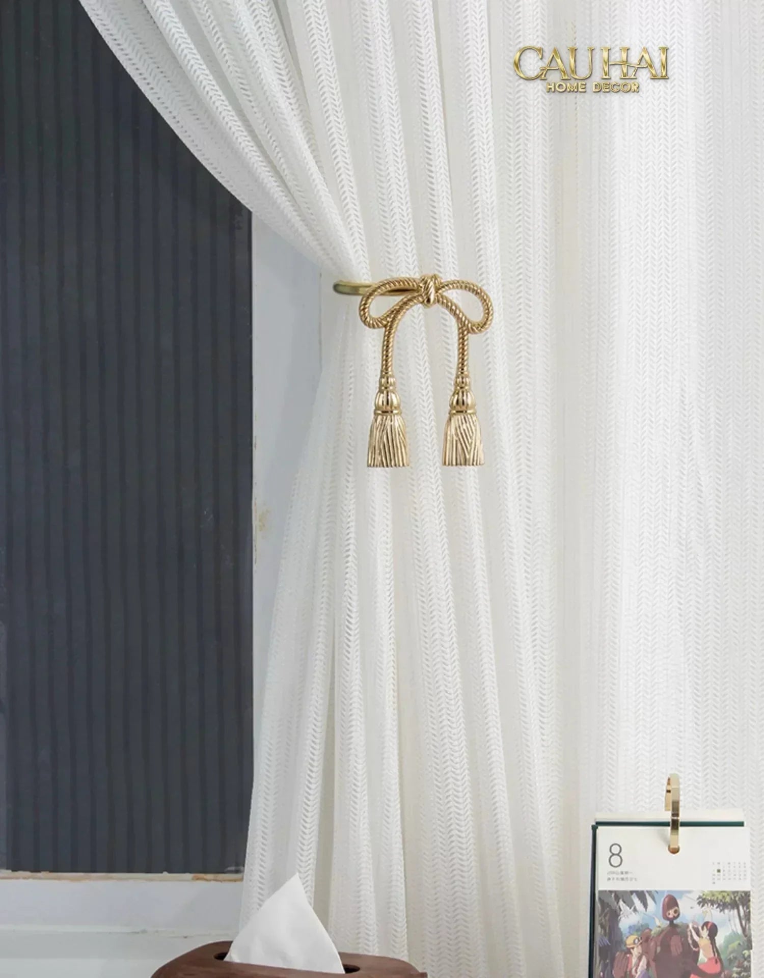 Maison Couture - Set Cột Màn Đồng Brasson Royal Bows Curtain Tieback 2Pcs-CẬU HAI HOME DECOR