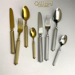 Maison Couture - Set Dao Muỗng Nĩa 4 Món H Class Soleil Pillar Monolith Prestige Dinner Cutlery Set 4pcs-CẬU HAI HOME DECOR