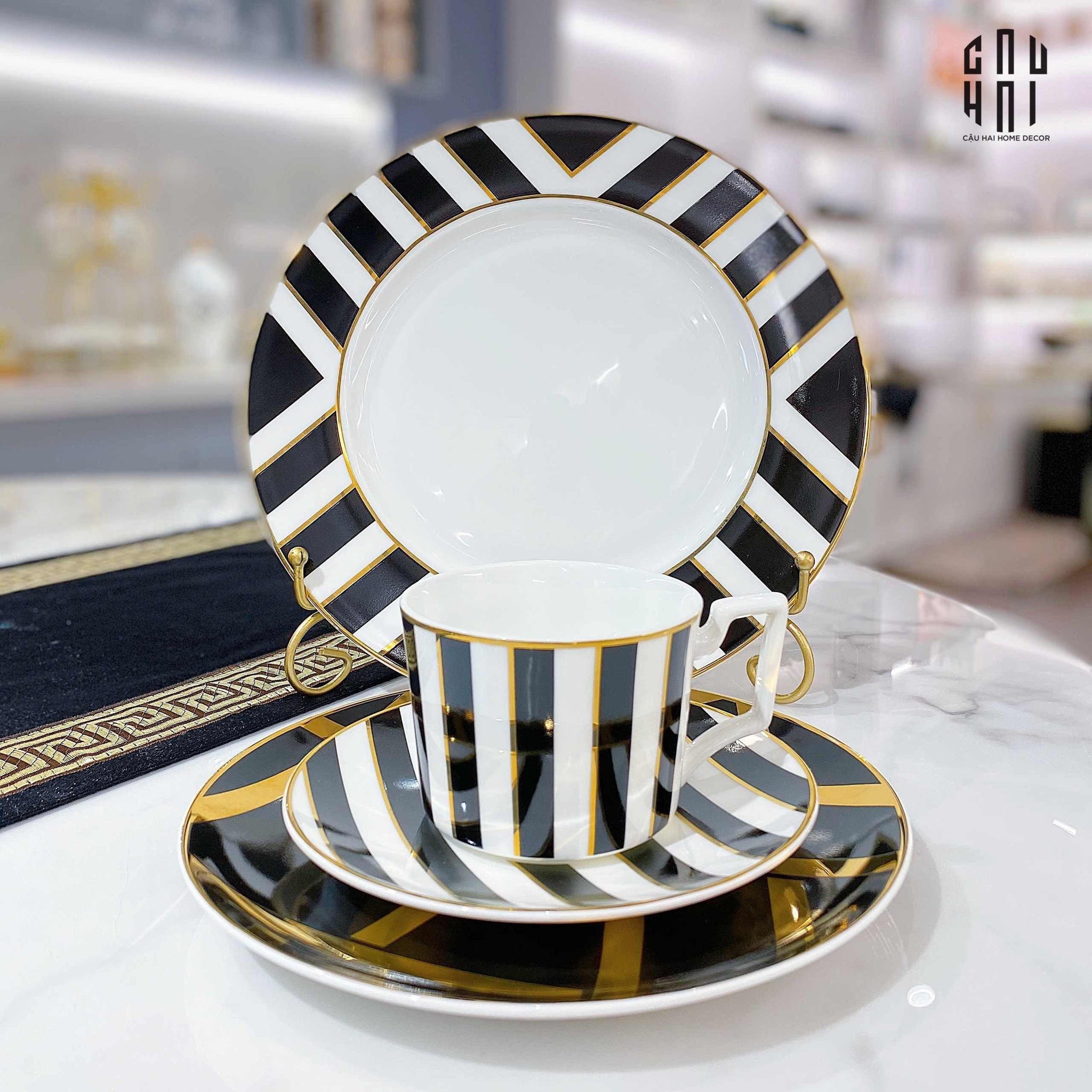 Maison Couture - Set Đĩa Âu 4 pcs - Harley Allure Banquet Set-SET BÌNH TRÀ-CẬU HAI HOME DECOR