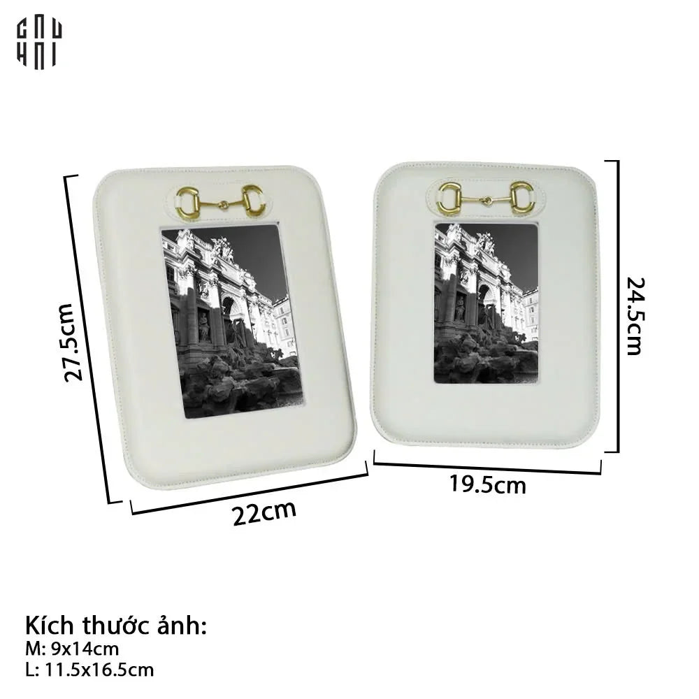 Maison Couture - Set Khung Ảnh Da Leather Crème Chaîne D’Ancre - CẬU HAI HOME DECOR