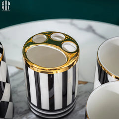 Maison Couture - Set Nhà Tắm Château Clover Signature - L’Atelier Rayé Bathroom Vanity 5pcs-CẬU HAI HOME DECOR