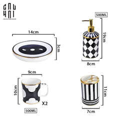 Maison Couture - Set Nhà Tắm Château Clover Signature - L’Atelier Rayé Bathroom Vanity 5pcs-CẬU HAI HOME DECOR