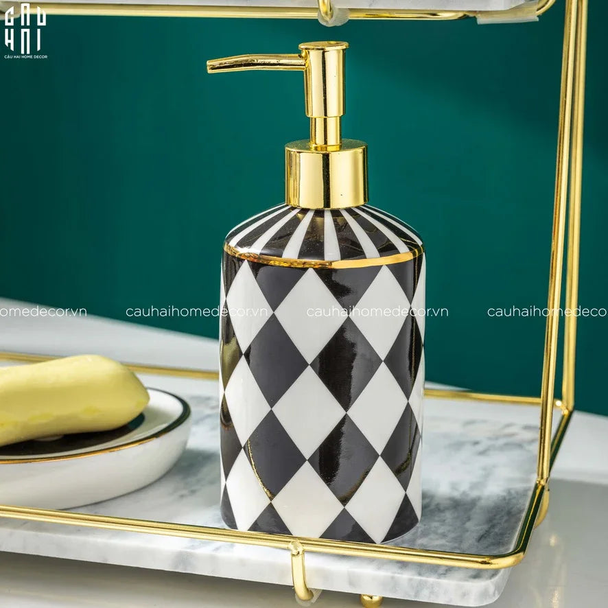 Maison Couture - Set Nhà Tắm Château Clover Signature - L’Atelier Rayé Bathroom Vanity 5pcs-Set nhà tắm bathroom vanities-Đối tác tại Trung Quốc theo từng đơn đặt hàng-CẬU HAI HOME DECOR