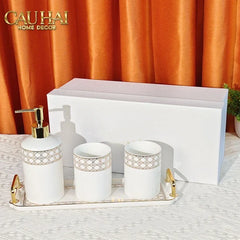 Maison Couture - Set Nhà Tắm D.O Blanc D'Ivoir Cannage Minimal Bathroom Vanity 4Pcs-CẬU HAI HOME DECOR