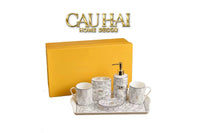 Maison Couture - Set Nhà Tắm Fancy F Class - Chainline Metropolis Interlink 6Pcs Bathrooms Vanities-CẬU HAI HOME DECOR