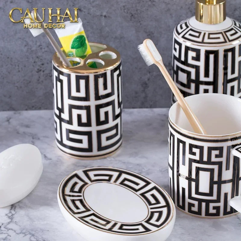 Maison Couture - Set Nhà Tắm GVC Class Symmetry Code · Intellectual Chic Bathroom Vanity 5Pcs-CẬU HAI HOME DECOR
