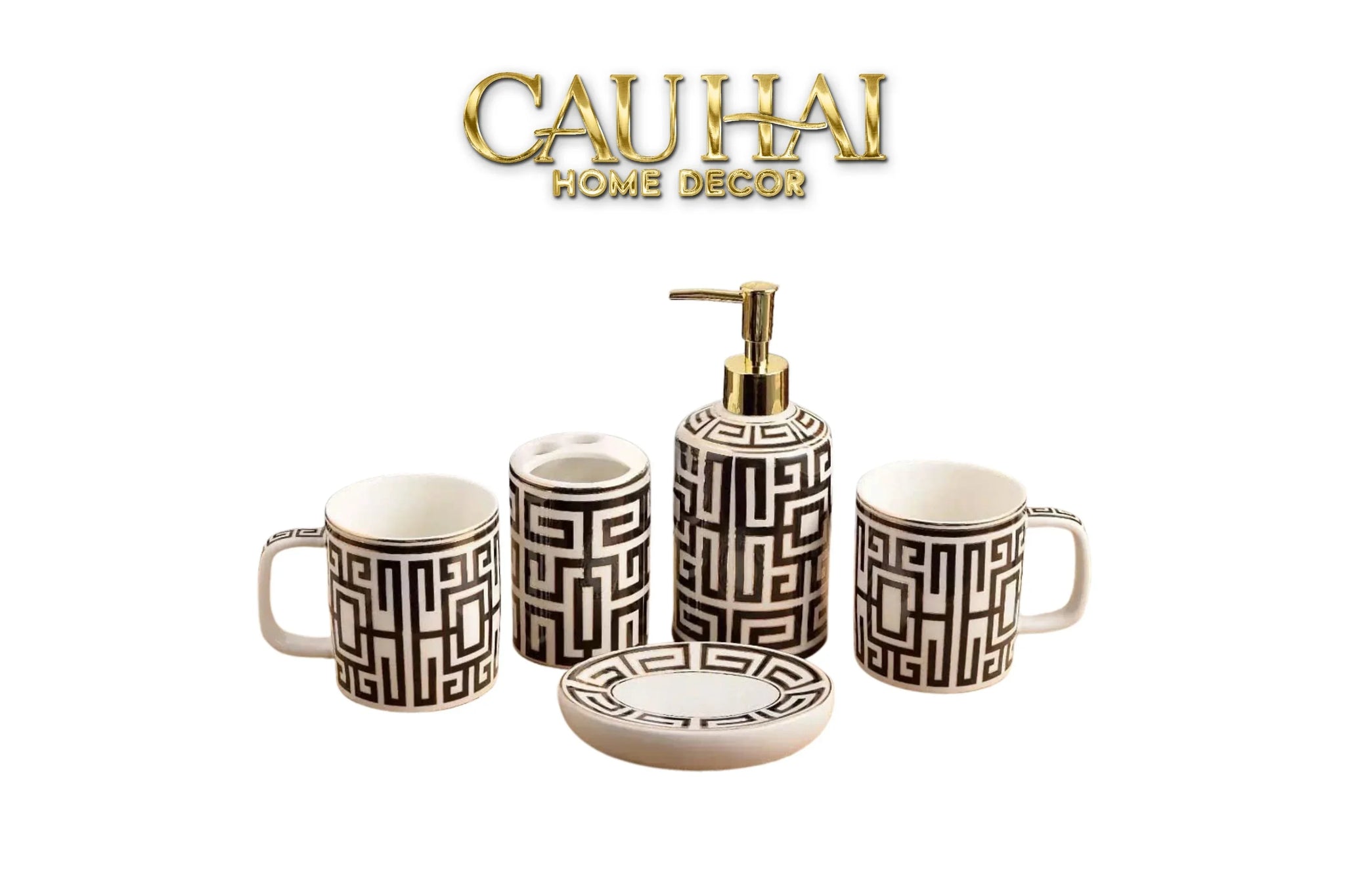 Maison Couture - Set Nhà Tắm GVC Class Symmetry Code · Intellectual Chic Bathroom Vanity 5Pcs-CẬU HAI HOME DECOR