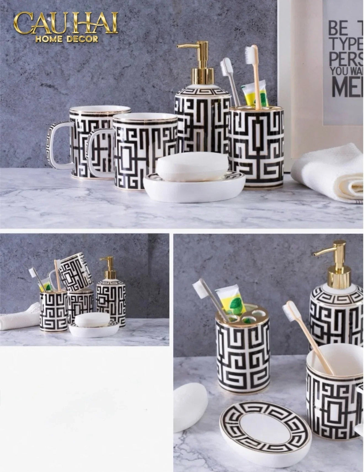 Maison Couture - Set Nhà Tắm GVC Class Symmetry Code · Intellectual Chic Bathroom Vanity 5Pcs-Set nhà tắm bathroom vanities-Đối tác tại Trung Quốc theo từng đơn đặt hàng-CẬU HAI HOME DECOR