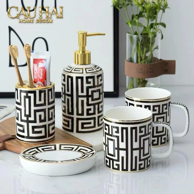 Maison Couture - Set Nhà Tắm GVC Class Symmetry Code · Intellectual Chic Bathroom Vanity 5Pcs-Set nhà tắm bathroom vanities-Đối tác tại Trung Quốc theo từng đơn đặt hàng-CẬU HAI HOME DECOR