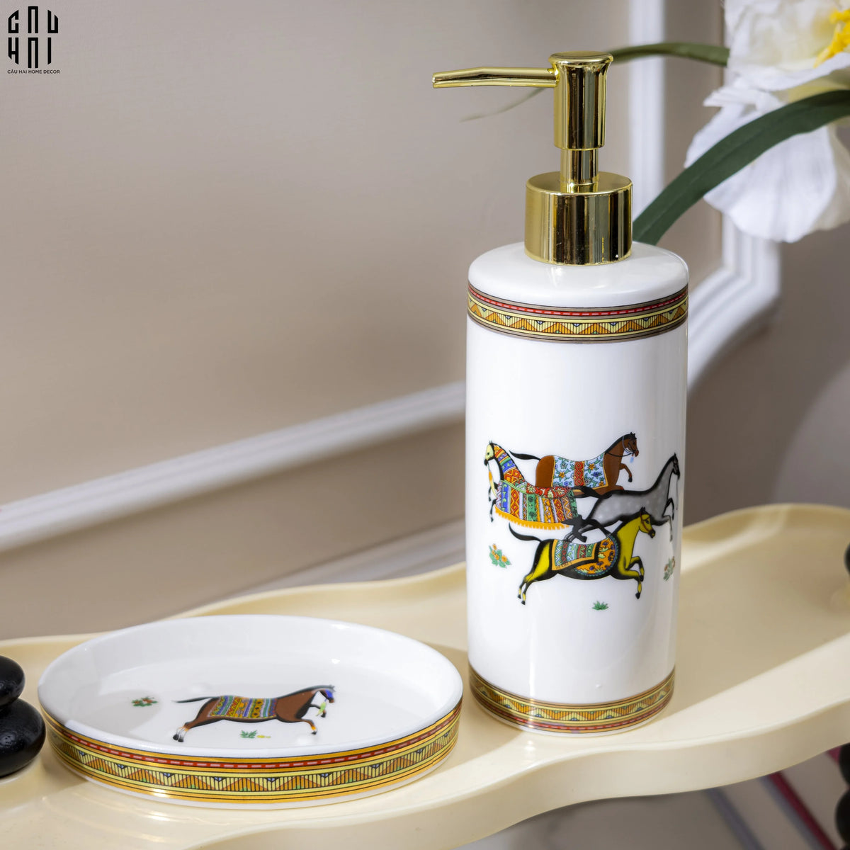 Maison Couture - Set Nhà Tắm H Class Oriental Héritage Cheval Premium 5Pcs Bathroom Vanities-Set nhà tắm bathroom vanities-CẬU HAI HOME DECOR