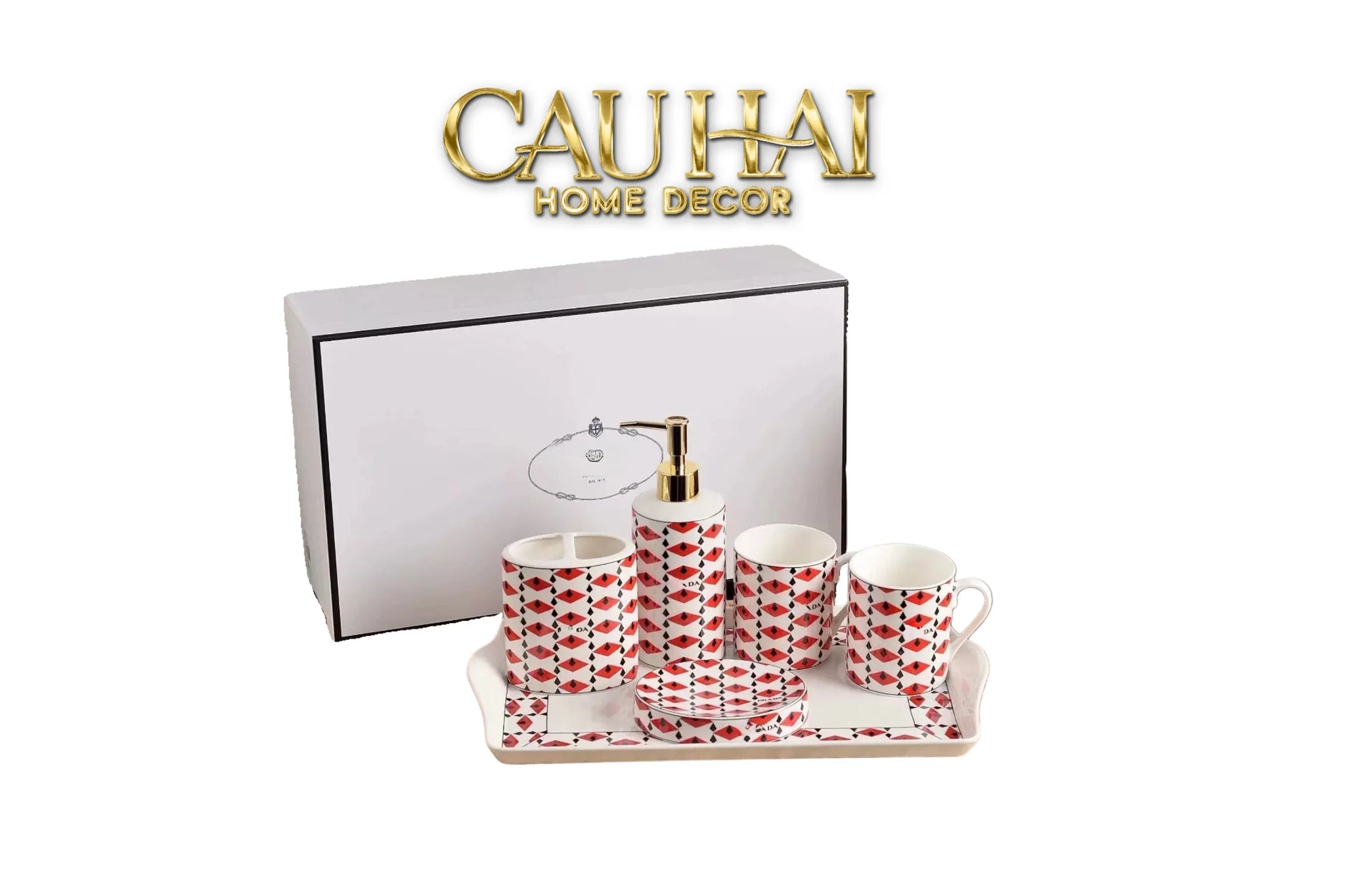 Maison Couture - Set Nhà Tắm P Class -Moda Code Rouge Modulaire · Bathroom Vanities 6Pcs-CẬU HAI HOME DECOR