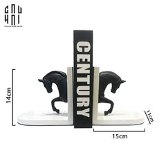 Maison Couture - Set Tượng Chặn Sách Troy Marble Stone Bookend 14x15-CẬU HAI HOME DECOR