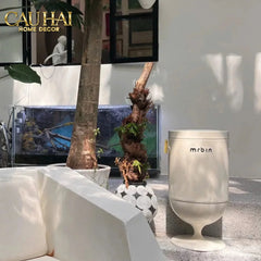 Maison Couture - Thùng Rác Cảm Biến Premium Blanc Coupe de Mr Bin 20L - Auto Lid D32 H61-CẬU HAI HOME DECOR