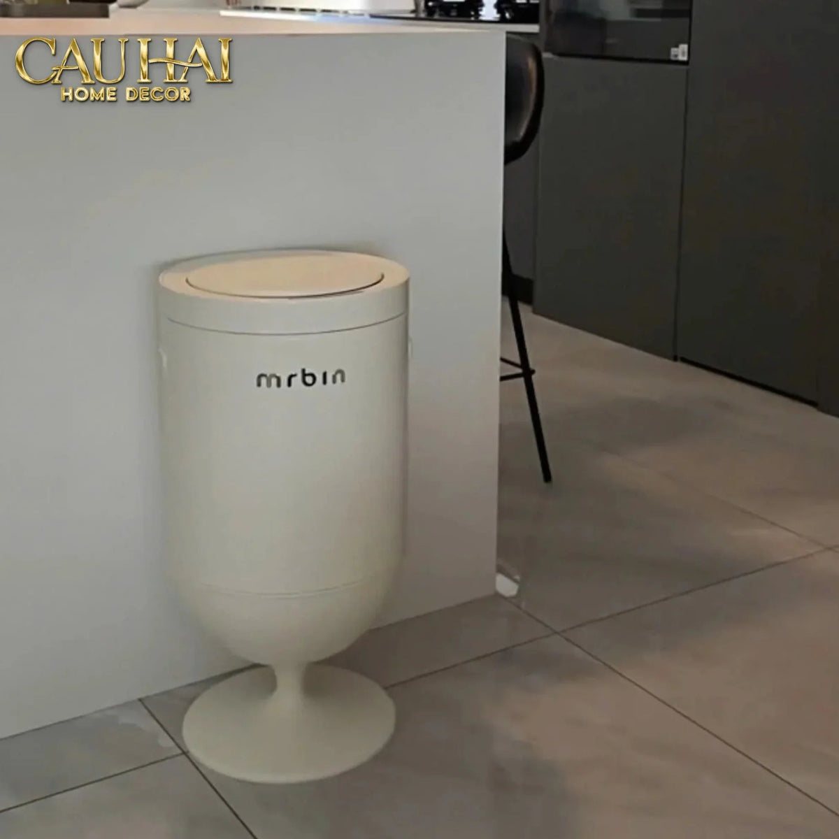 Maison Couture - Thùng Rác Cảm Biến Premium Blanc Coupe de Mr Bin 20L - Auto Lid-Thùng Rác-Đối tác tại Trung Quốc theo từng đơn đặt hàng-CẬU HAI HOME DECOR