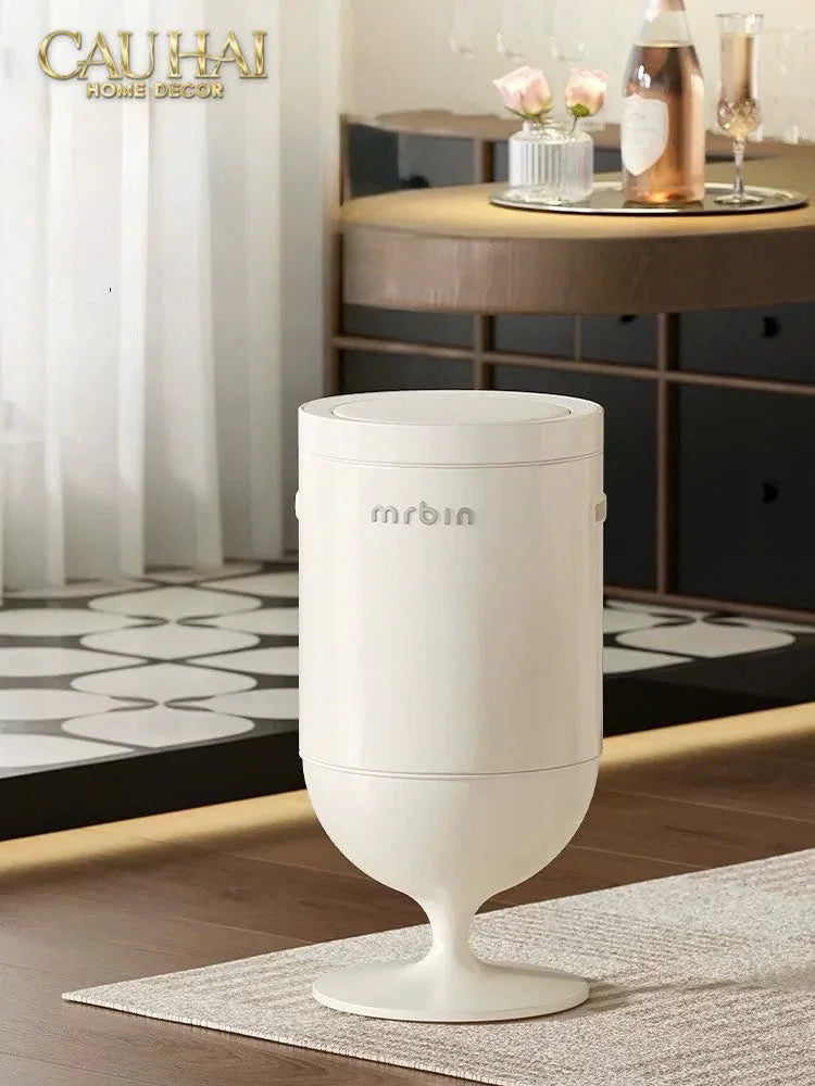 Maison Couture - Thùng Rác Cảm Biến Premium Blanc Coupe de Mr Bin 20L - Auto Lid-Thùng Rác-Đối tác tại Trung Quốc theo từng đơn đặt hàng-CẬU HAI HOME DECOR