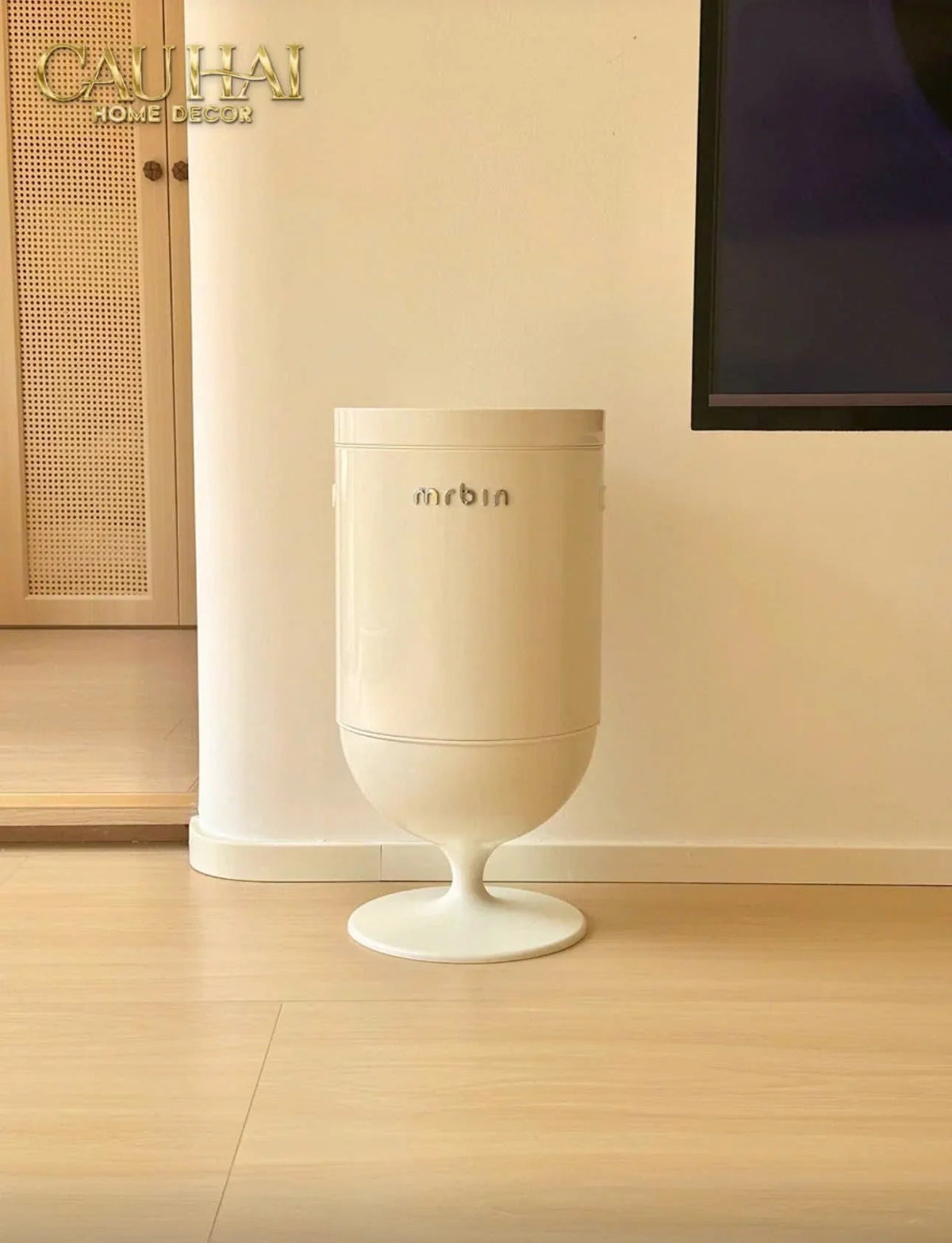 Maison Couture - Thùng Rác Cảm Biến Premium Blanc Coupe de Mr Bin 20L - Auto Lid-Thùng Rác-Đối tác tại Trung Quốc theo từng đơn đặt hàng-CẬU HAI HOME DECOR