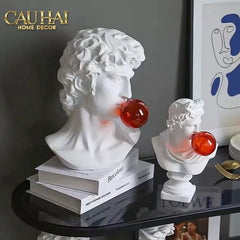 Maison Couture - Tượng Bán Thân David Alta Santoria Masqué Red Bubble H30-CẬU HAI HOME DECOR