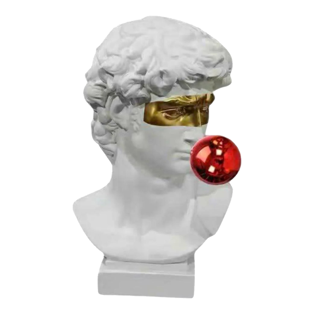Maison Couture - Tượng Bán Thân David Alta Santoria Masqué Red Bubble H30