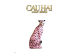 Maison Couture - Tượng Báo Hồng Gốm Sứ Pink Polka Leopard 22x32-TƯỢNG TRANG TRÍ-CẬU HAI HOME DECOR