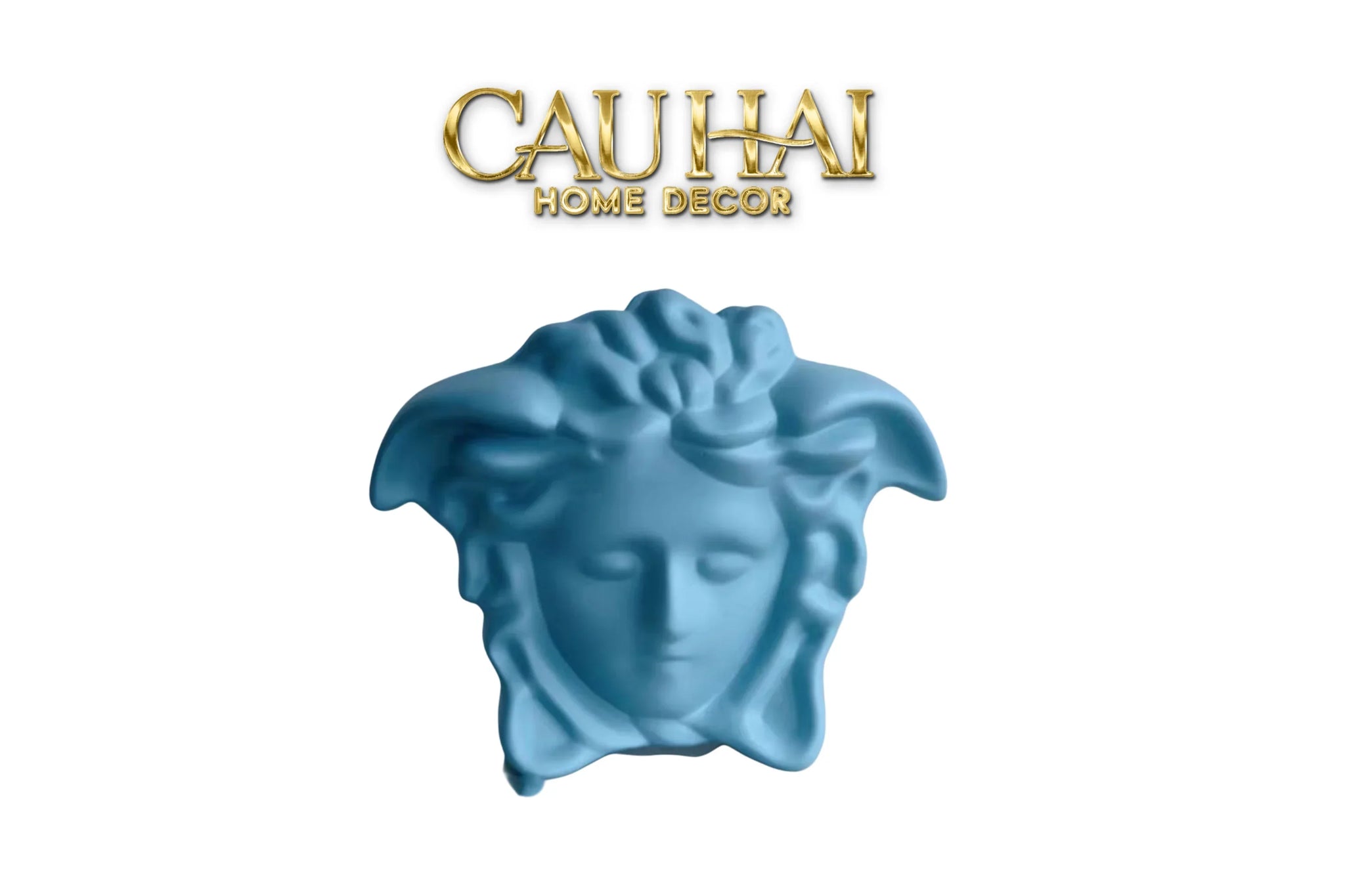 Maison Couture - Tượng Bình Hoa Medusa V Class Vase - Blue / Blanc-CẬU HAI HOME DECOR