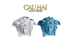 Maison Couture - Tượng Bình Hoa Medusa V Class Vase - Blue / Blanc-CẬU HAI HOME DECOR