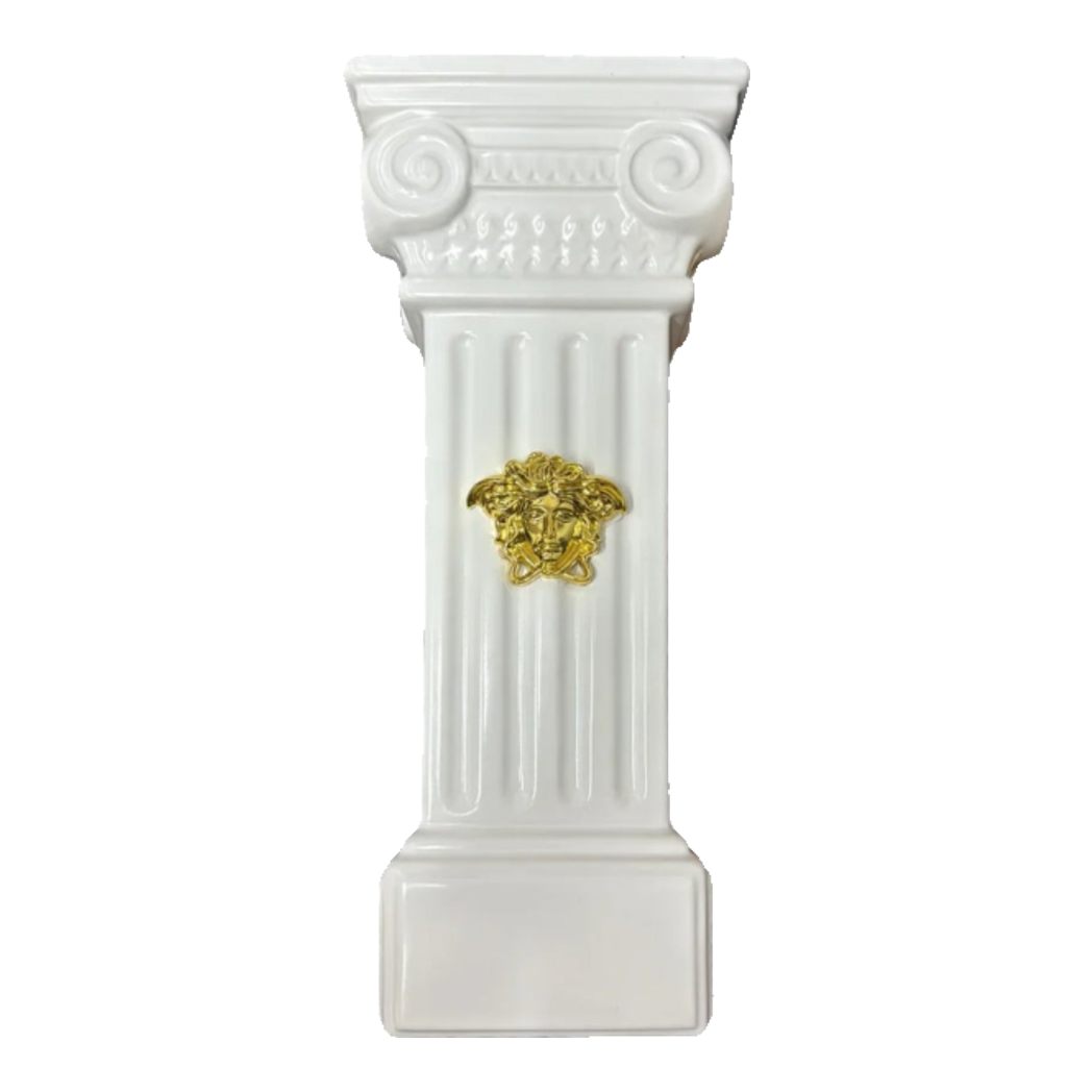 Maison Couture - Tượng Bình Hoa Cột La Mã Mythology Ionic Medusa Roman Column H43