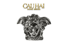 Maison Couture - Tượng Bình Hoa V Class Silver Medusa Fascination 20x34x22-CẬU HAI HOME DECOR
