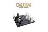 Maison Couture - Tượng Bộ Bàn Cờ Pha Lê Majestic Cristalleries Chess 37x37x9-TƯỢNG TRANG TRÍ-CẬU HAI HOME DECOR