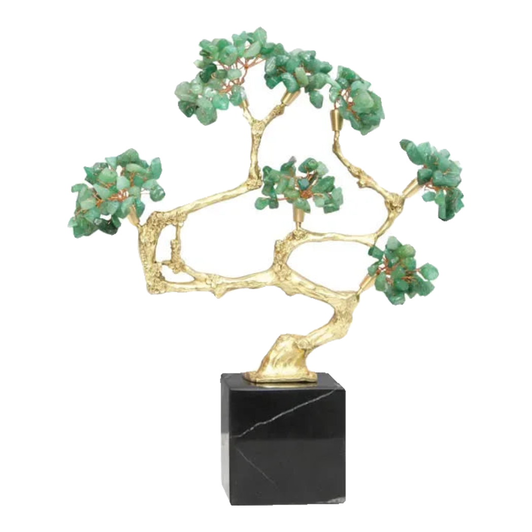 Maison Couture - Tượng Nhánh Cây Bonsai Brasson Gemstone - Tree Of Fortune 30x24x8