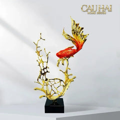 Maison Couture - Tượng Cá Chép Vượt Vũ Môn Coralia Impériale Ss25-CẬU HAI HOME DECOR
