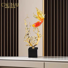 Maison Couture - Tượng Cá Chép Vượt Vũ Môn Coralia Impériale Ss25-CẬU HAI HOME DECOR